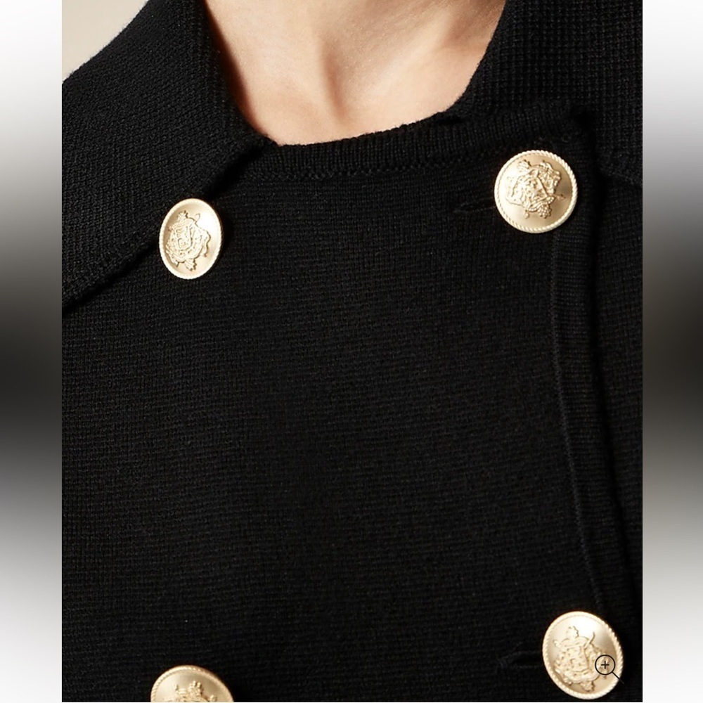 NEW J.Crew Warwick sweater blazer Size M Black - Picture 3 of 7
